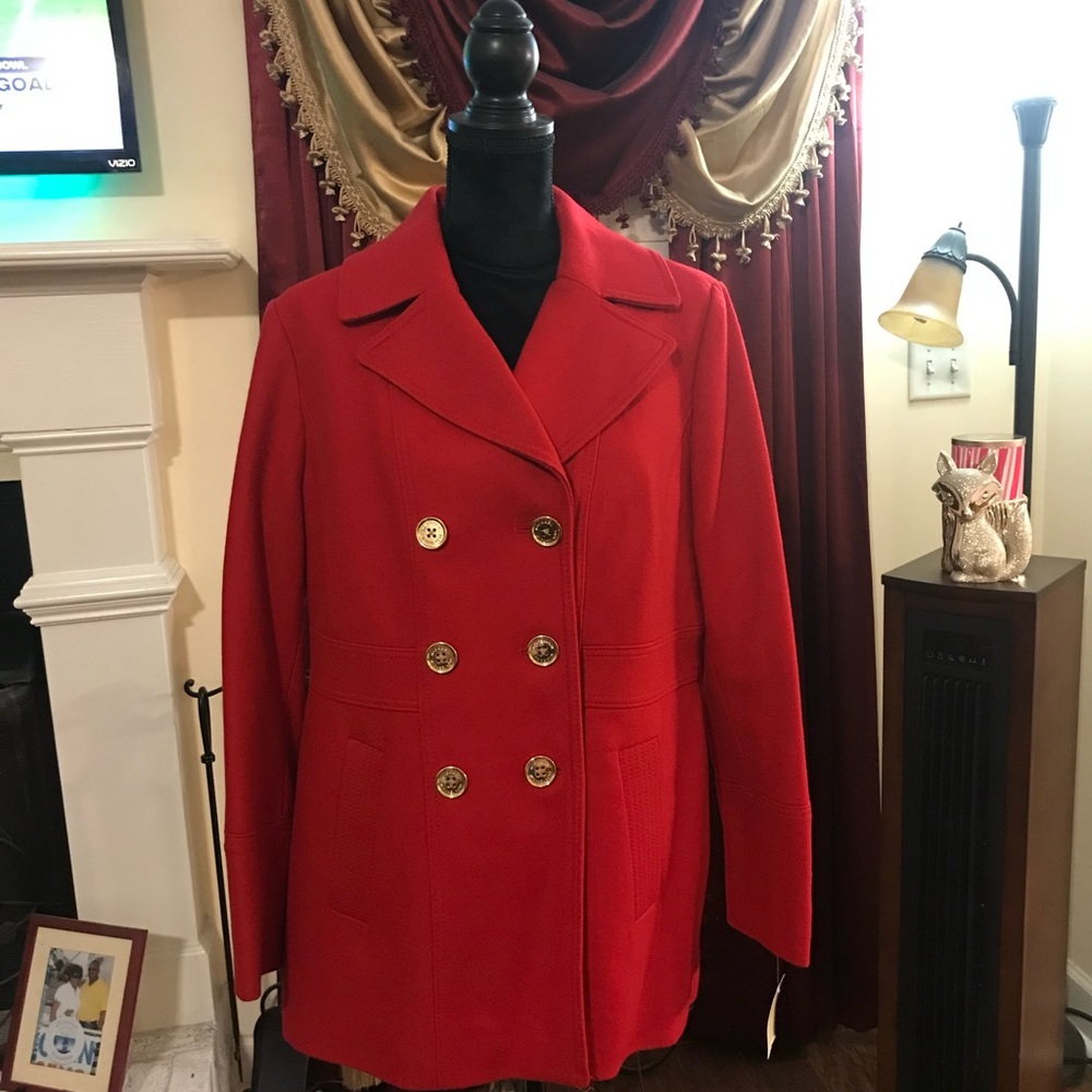New Michael Kors Red Coat